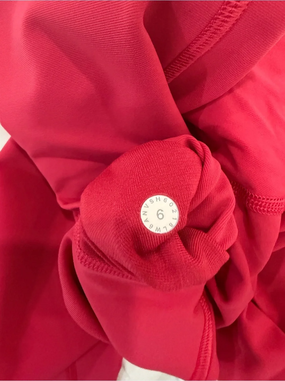 Lululemon Bright Pink Red High Rise Crop Leggings Size 6